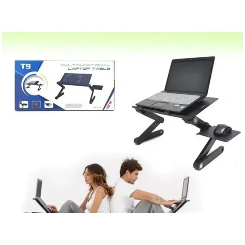 GENERICO - Mesa Plegable Portátil para Notebook con VentiladoresT9