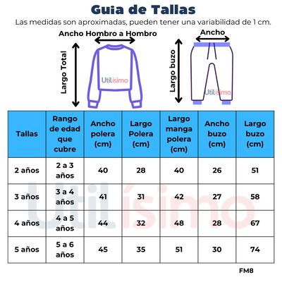 Imagen 2 del producto Set 2 Piezas Conjunto Buzo Poleron Niña 2 a 5 años Queen Butterfly