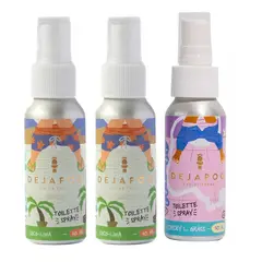 DEJAPOO - 2 Desodorante Para Wc Coco Lima + 1 Chicky L. Grass Fresco