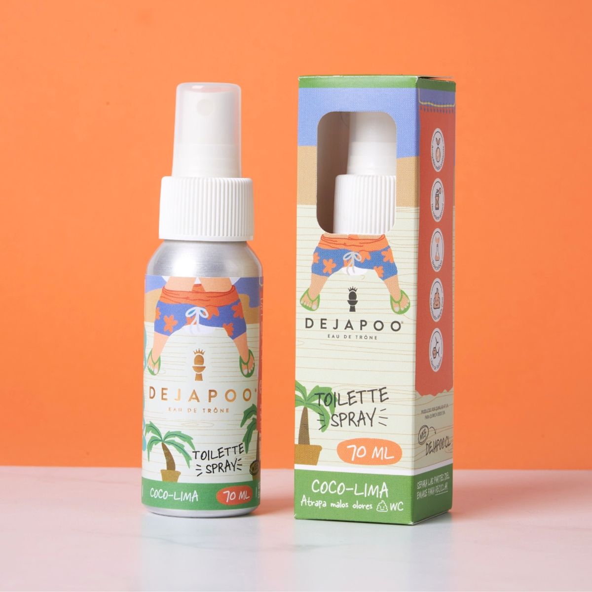 DEJAPOO - 2 Desodorante Para Wc Coco Lima + 1 Spicy S. Daddy