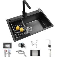 Combo Lavaplatos Simple 60x45x22cm Acero Inoxidable Con Grifo