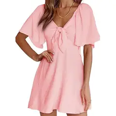 TIOZONEY - Faldas largas para mujer - Rosado