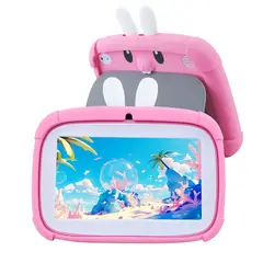VEIDOO - Tableta Ninos 32GB 7 Cuatro núcleos Control parental--Rosa