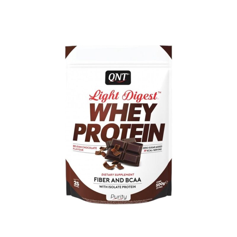 QNT - PROTEINA WHEY LIGHT DIGESTY CHOCOLATE BELGA 500GR - QNT