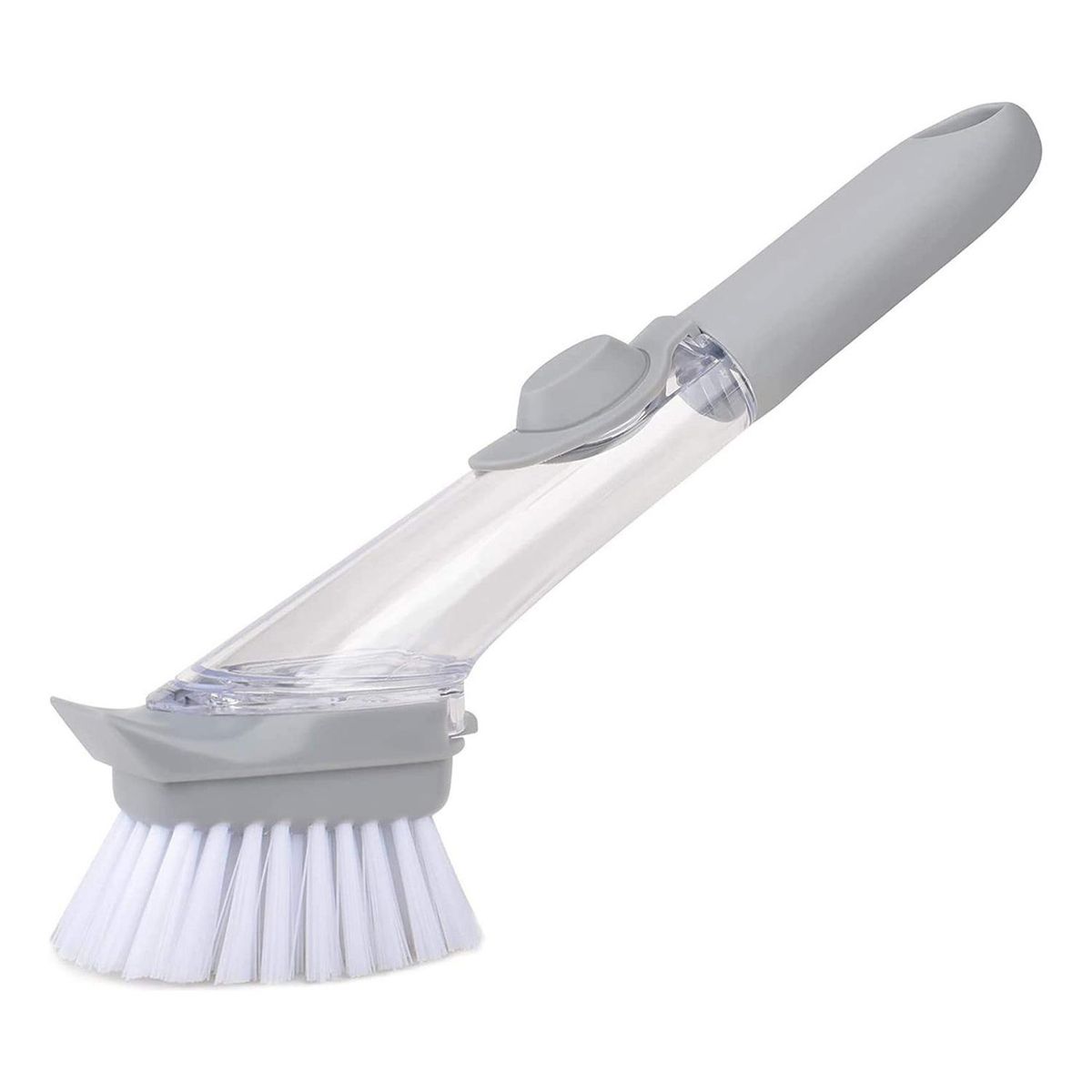 IMPORTCLICK - Cepillo Dispensador Jabón Para Ollas Lavaloza Gris