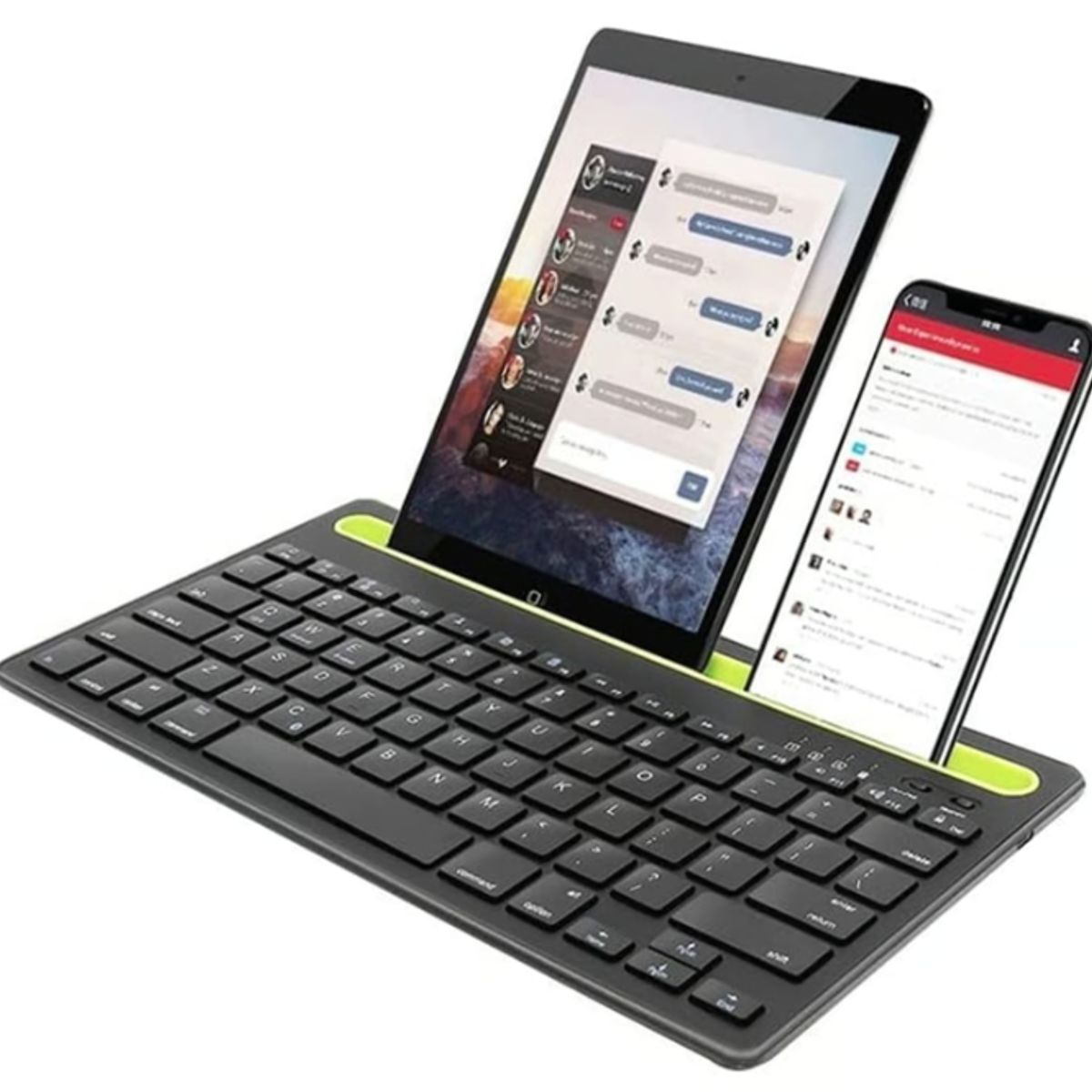 GENERICO - Teclado inalámbrico BT con soporte para tablet