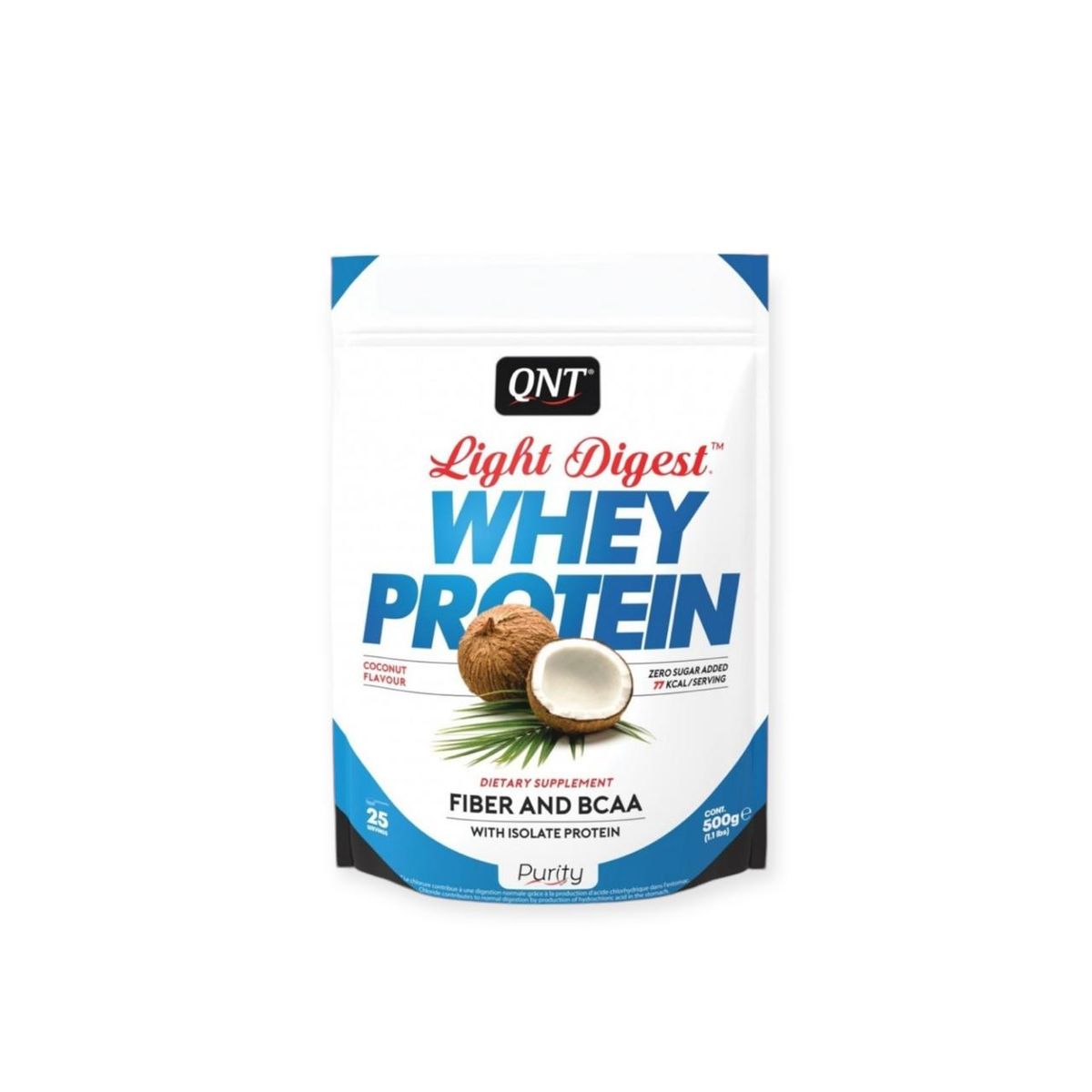 QNT - PROTEINA WHEY LIGHT DIGESTY COCONUT 500GR - QNT