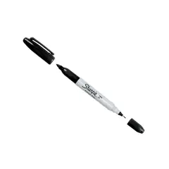 SHARPIE - Marcador Permanente Doble Punta Negro