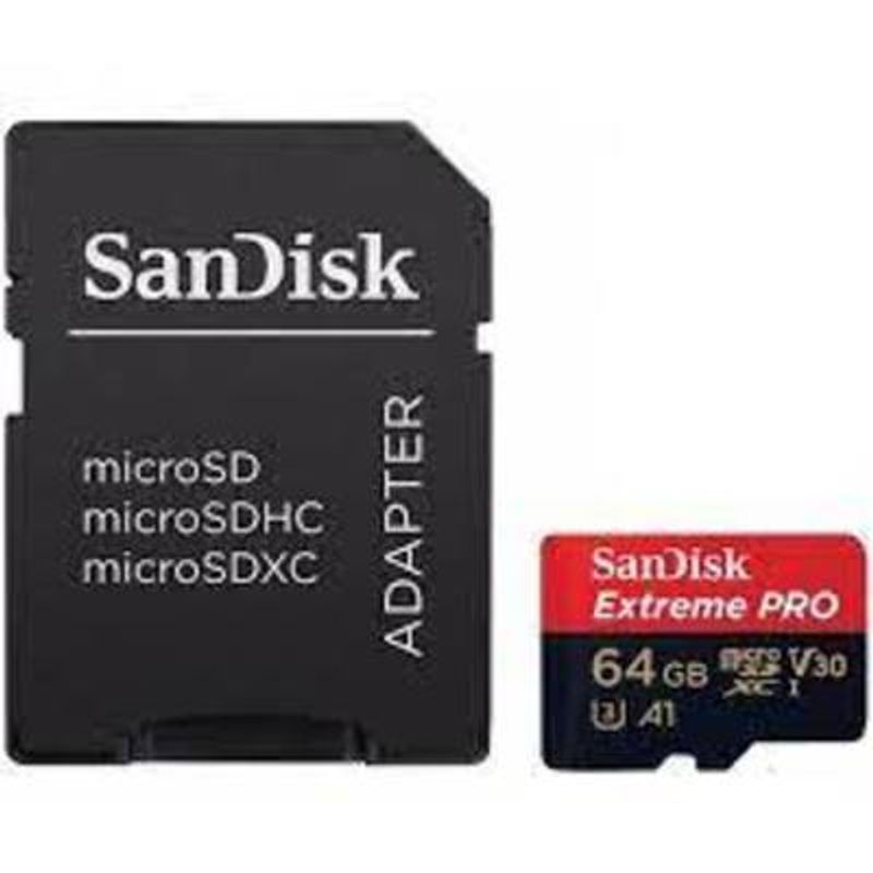 SANDISK - Tarjeta de Memoria SanDisk Extreme PRO 64 GB microSDXC UHS-I - Negro