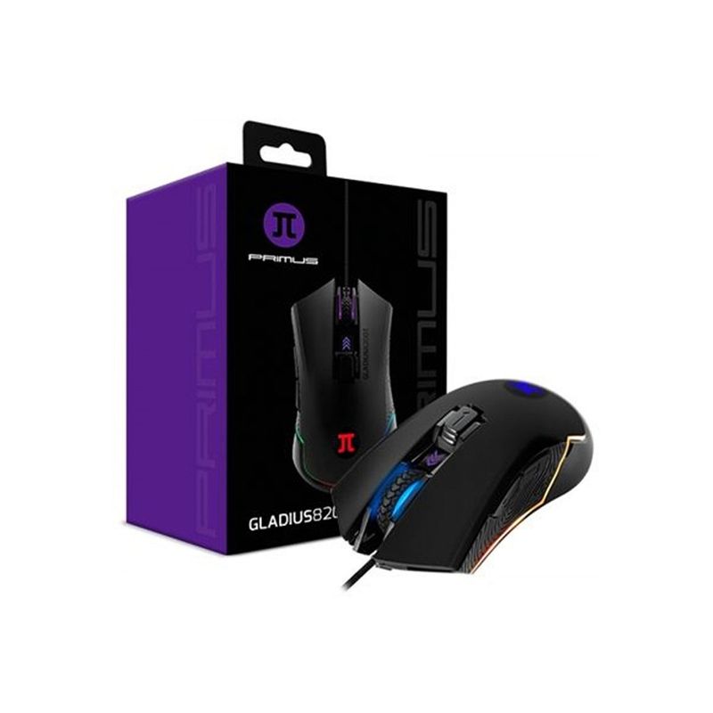 PRIMUS - Mouse Gamer Primus Gaming Gladius 8200T, 6 Botones PRIMUS - Negro