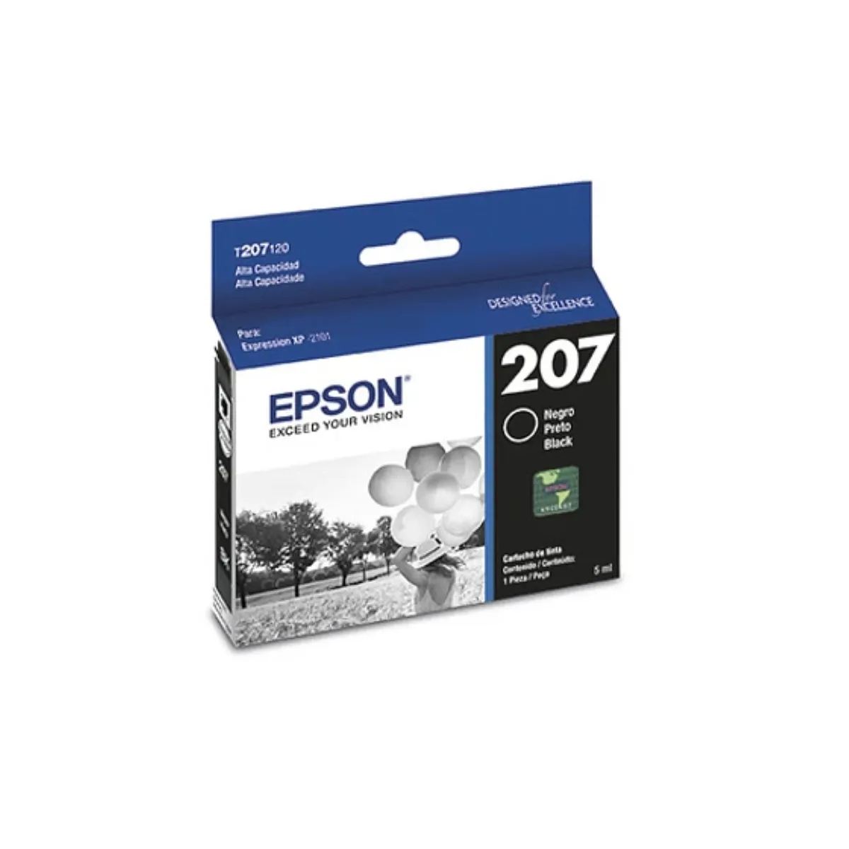 EPSON - Cartucho de Tinta Epson T207 300 páginas Negro