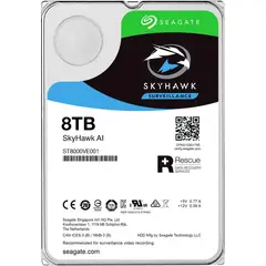 SEAGATE - Disco duro SkyHawk AI 8TB 3.5 SATA 7200rpm 256MB - Azul
