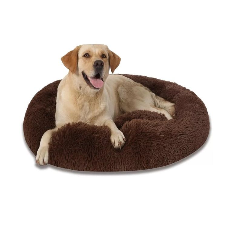 GENERICO - Cama antiestrés 110 cms Café Oscuro para Razas Grandes