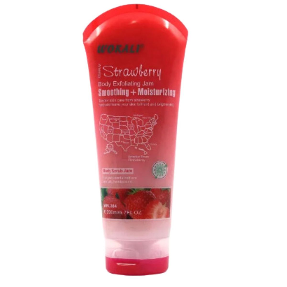 LIKE SHOP - Pack 2 Cremas Exfoliantes Rostro y Cuerpo Frutilla