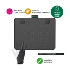 PARBLO - Tableta Gráfica Digitalizadora A640 V2 con Guante