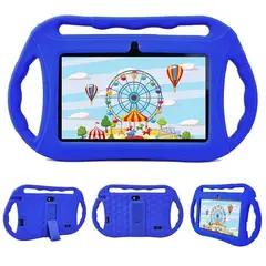 VEIDOO - Tableta Ninos 32GB 7 Control parental Funda de silicona--Azul