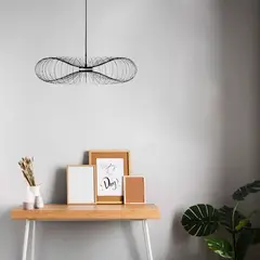 GENERICO - Lámpara Colgante LED Color Negro Luciana