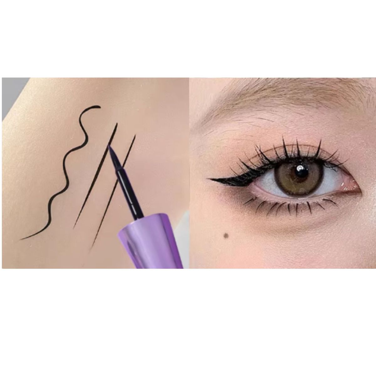 LIKE SHOP - Pack 2 Delineador de Ojos Resistente al agua Larga Duración