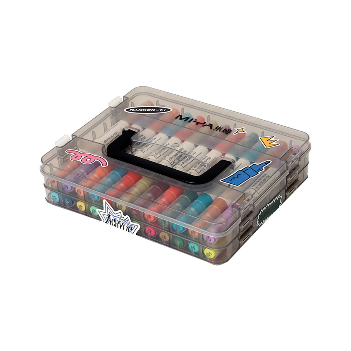 MIYA - Marcadores de acrilico miya (doble cabeza) 24unds