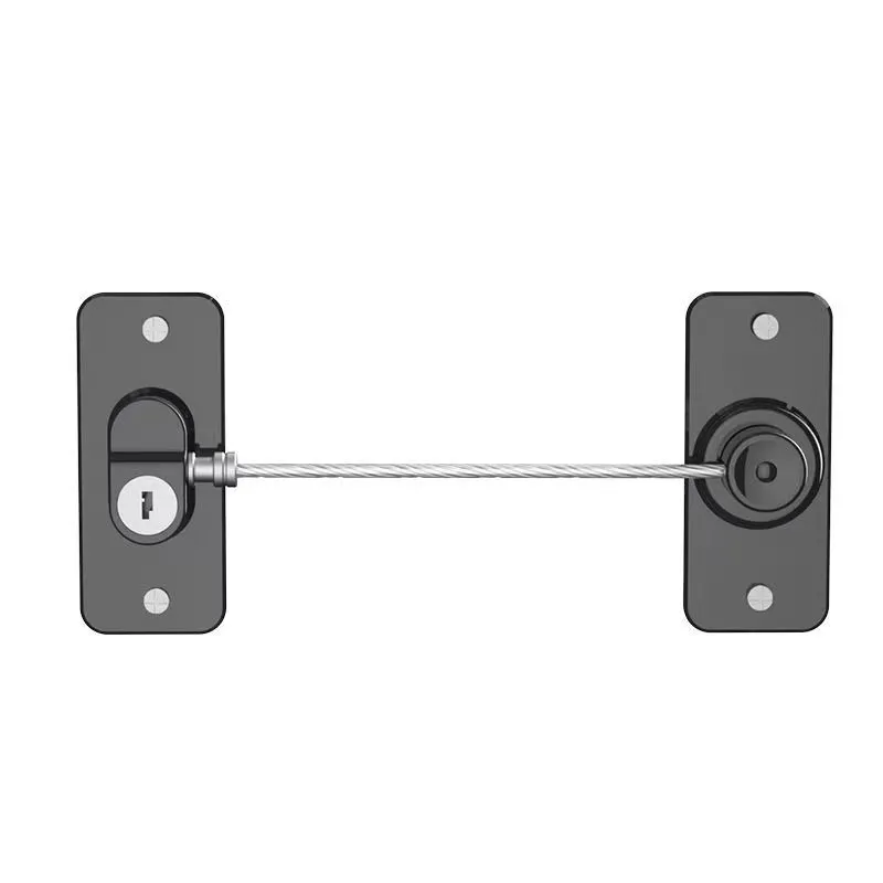 GENERICO - Cerradura Para Seguridad Multifuncional Color negro