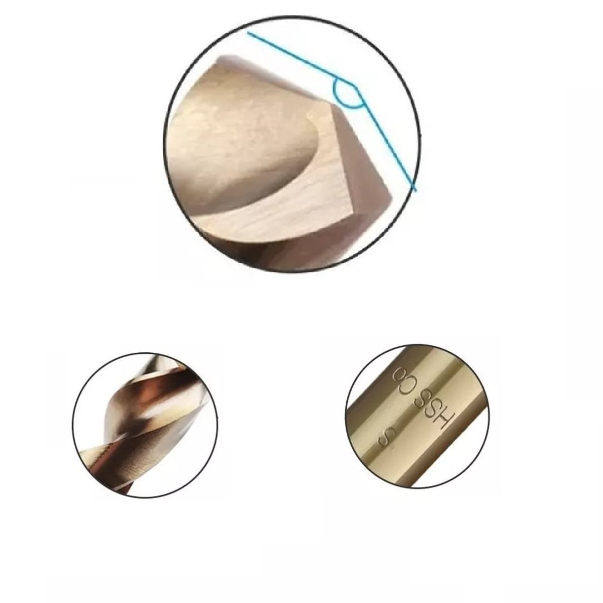 GENERICO - Broca Cobalto 9.5 mm  Set 5pcs Hssm35 Al 5%