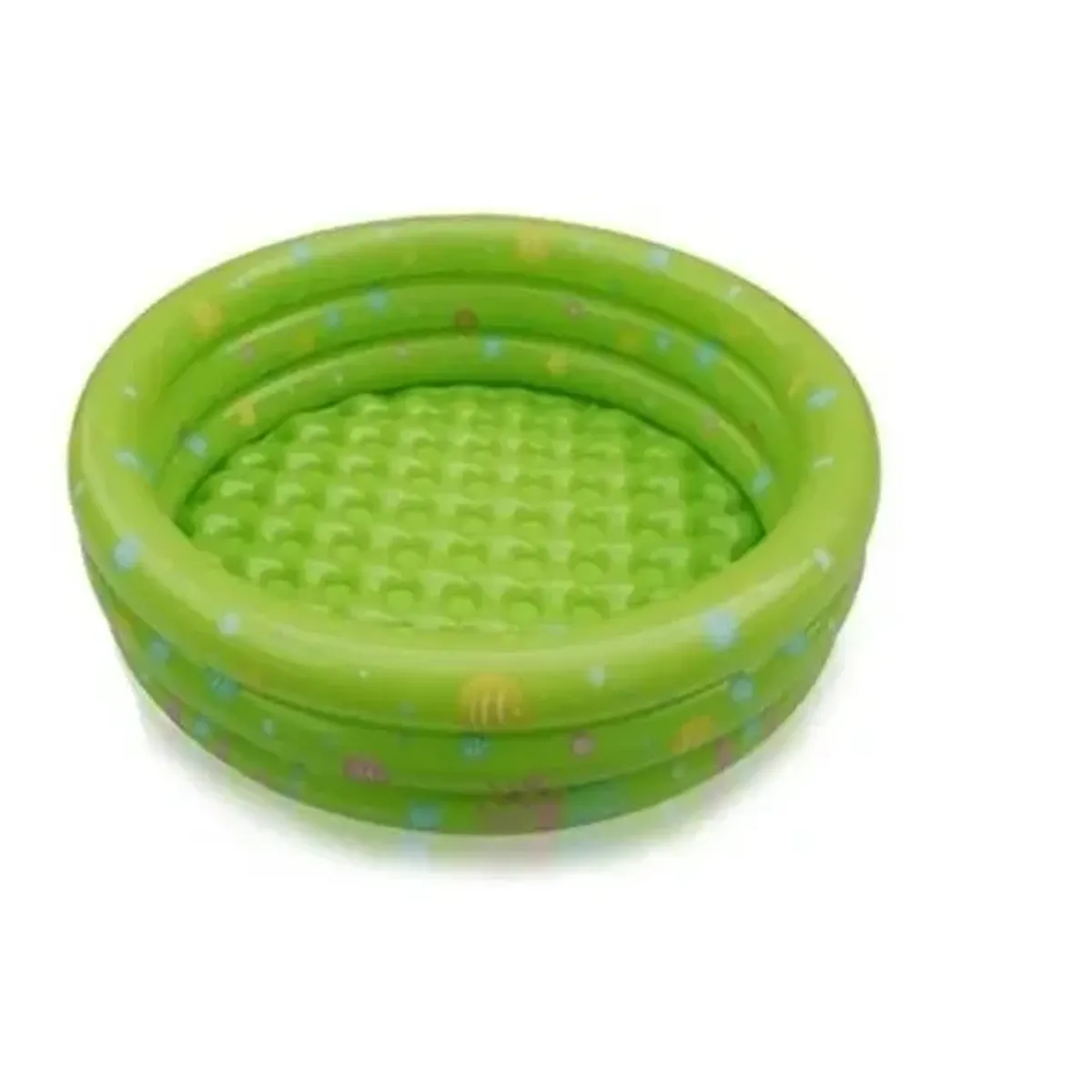 CARIBEE - Piscina Redonda Inflable Niños Anillos Verde