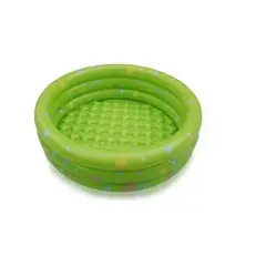 CARIBEE - Piscina Redonda Inflable Niños Anillos Verde
