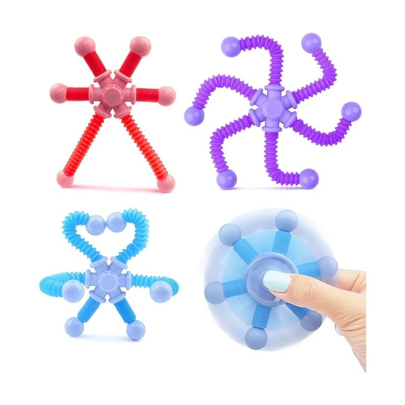 GENERICO - 10u Juguete Tubo Transformable Fidget Spinner Antiestrés