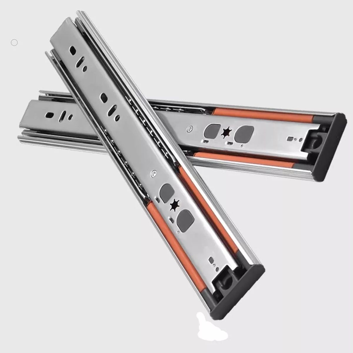 GENERICO - Corredera Telescoplica 35 cm Push Open Y Cierre Suave 1par