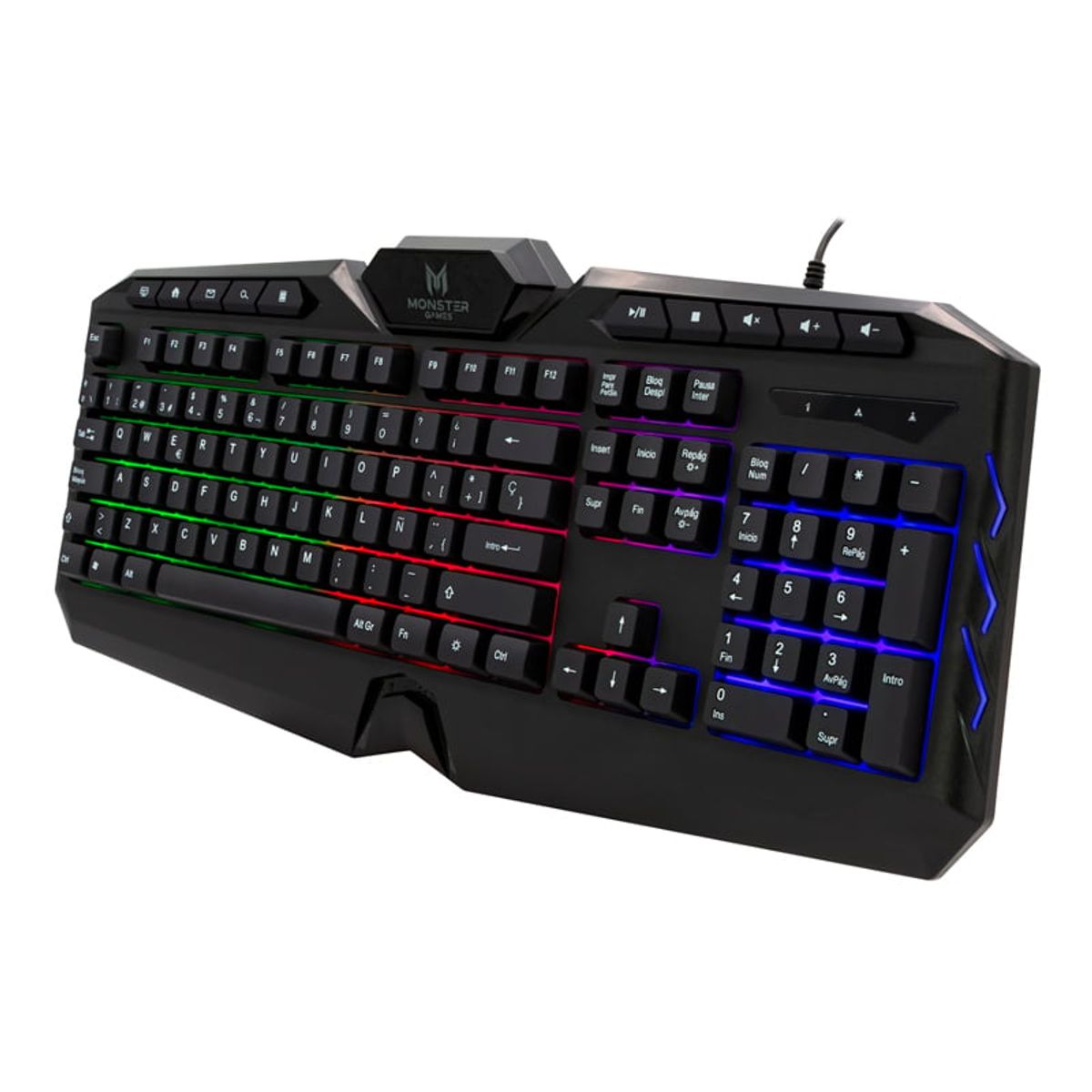 MONSTER - Teclado Gamer Monster Onset Rgb Qwerty Anti-ghosti MONSTER