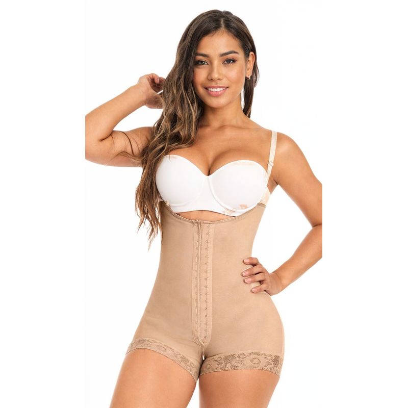 VICALLY FASHION - Faja Short Levanta Cola Alta Compresión Estilo Colombiana