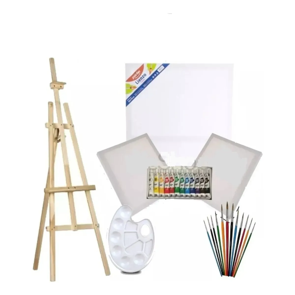 GENERICO - Set De 7 Pcs De Arte Acrílico Kit Para Pintar Atril Bastidor