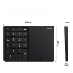 GENERICO - Teclado Numérico Inalámbrico Bluetooth Con Touchpad