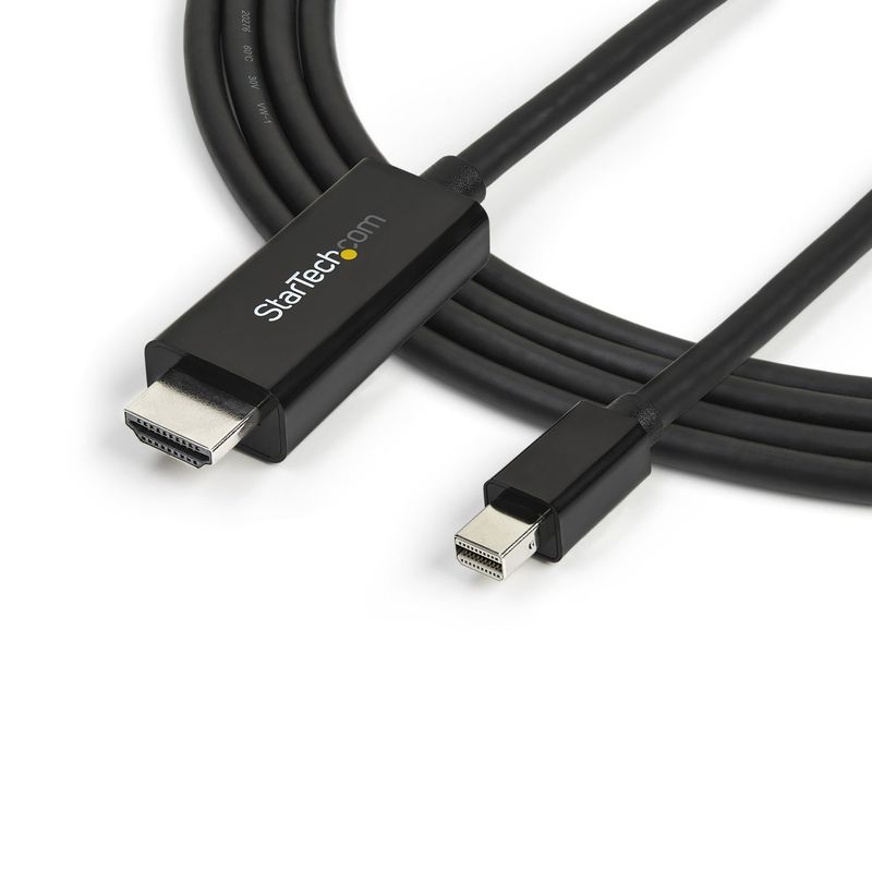 STARTECH - Cable Adaptador Startech Mini DisplayPort a HDMI 3m 4K 30Hz - Negro