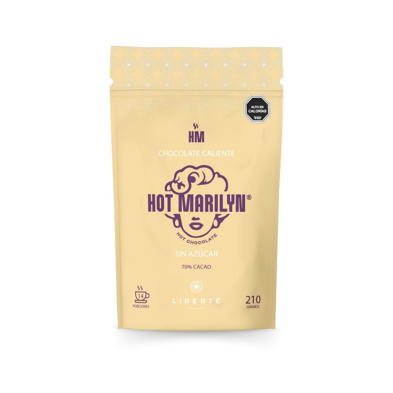 LIBERTE - Chocolate Caliente Hot Marilyn Sin Azúcar Doypack de 210 gramos