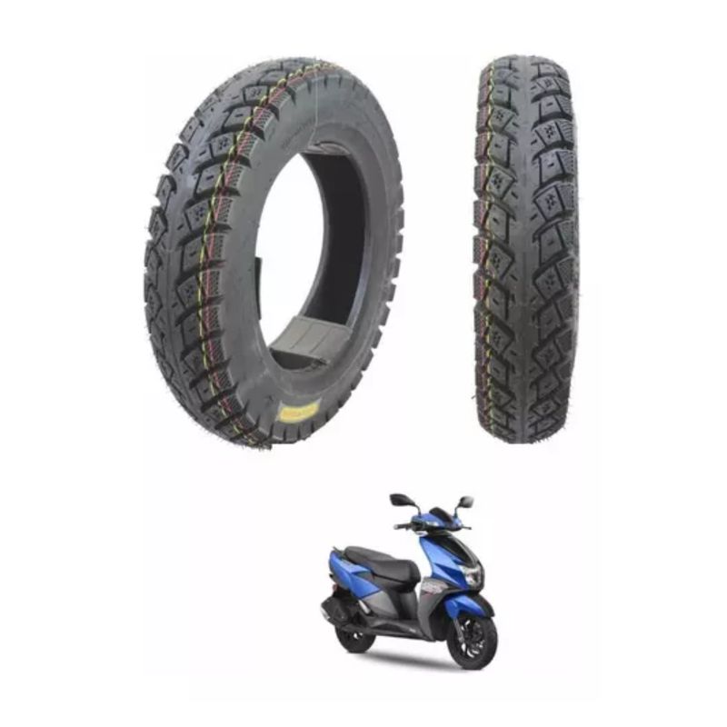 GENERICO - Neumático 350-10 Tubular+válvula Para Moto Scooter