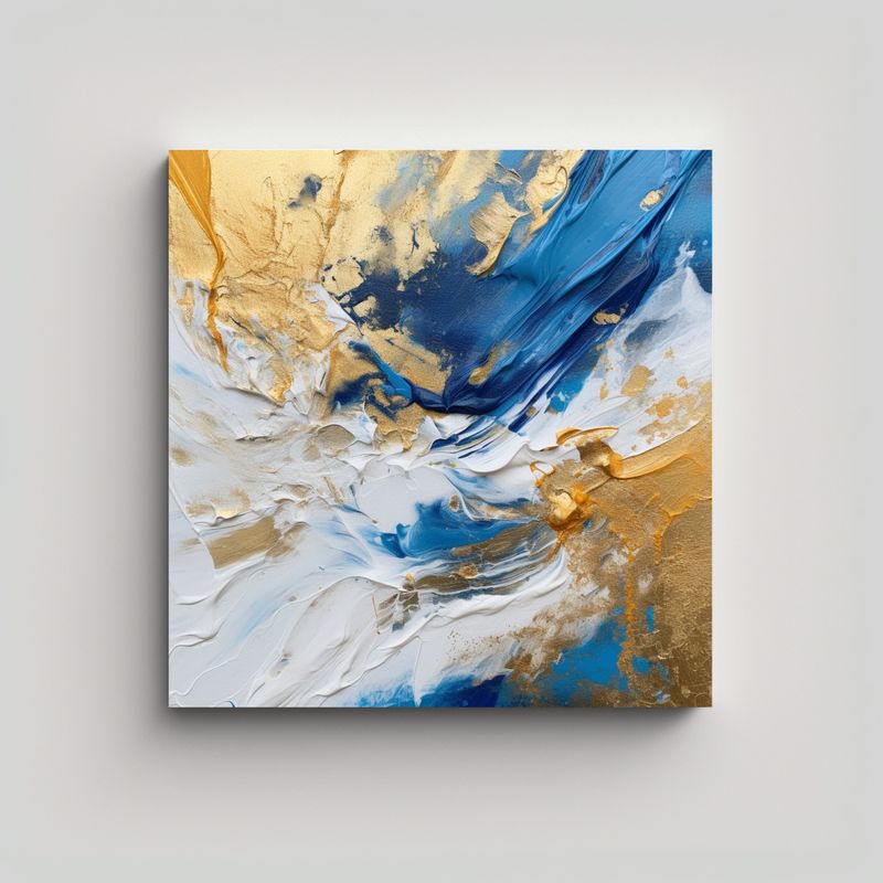 GENERICO - Cuadro Decoración Hogar: Cuadro Blanco Con 90x90 Cm