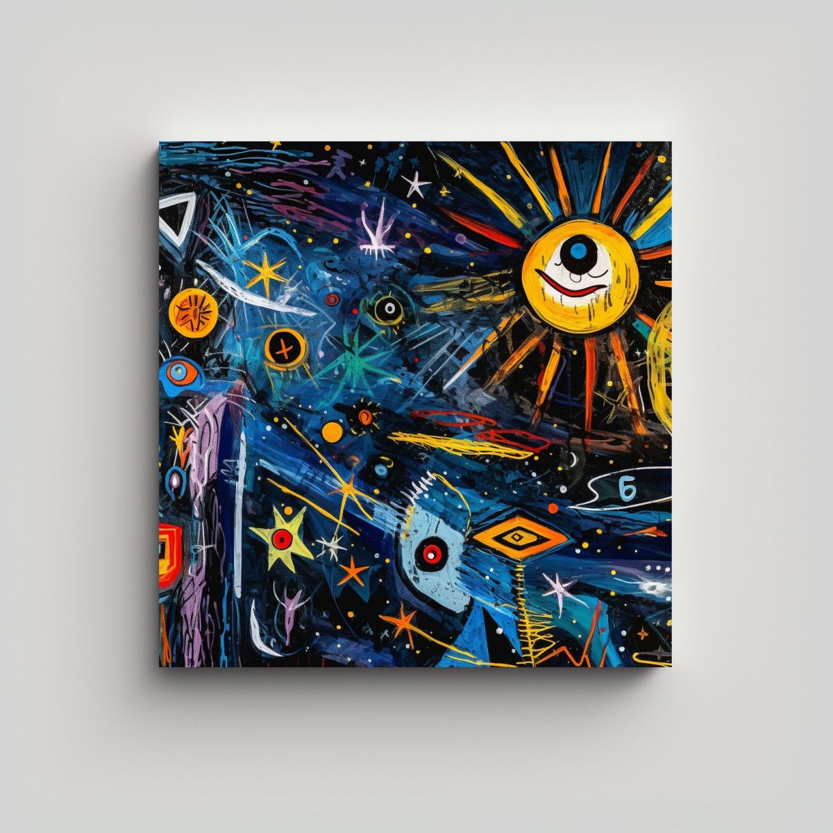 GENERICO - Pintura Acrílica De Diseño De Cielo Estrellado 90x90 Cm