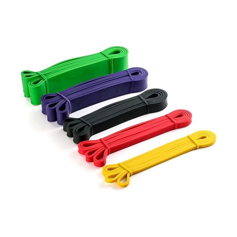 GENERICO - Set 5 Powerband Banda Elástica Resistencia Pull Up Gym