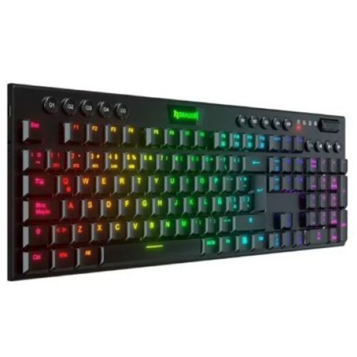 REDRAGON - Teclado Gamer - Redragon Horus - K618 RGB Switch Red Bluetooth Black