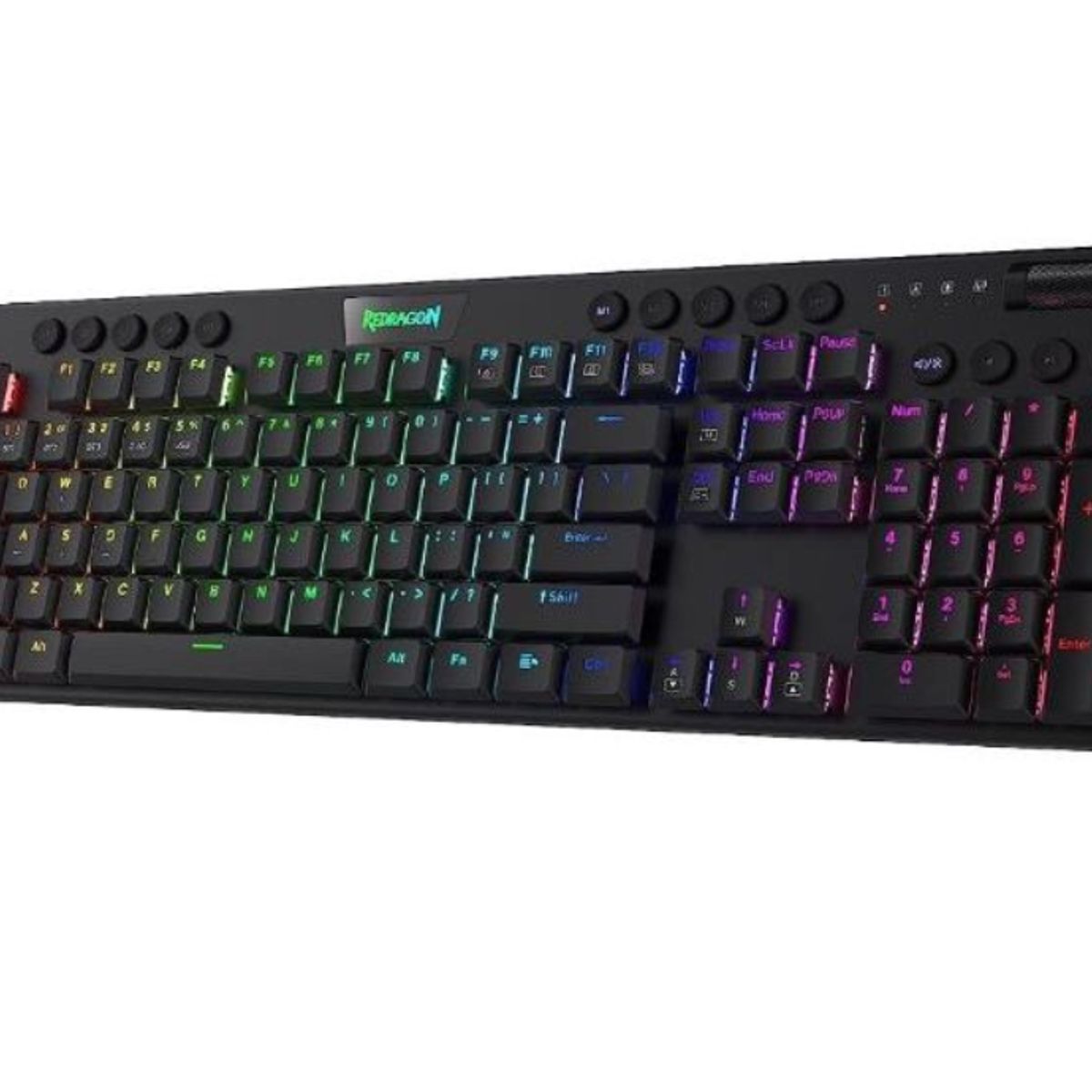 REDRAGON - Teclado Gamer - Redragon Horus - K618 RGB Switch Red Bluetooth Black