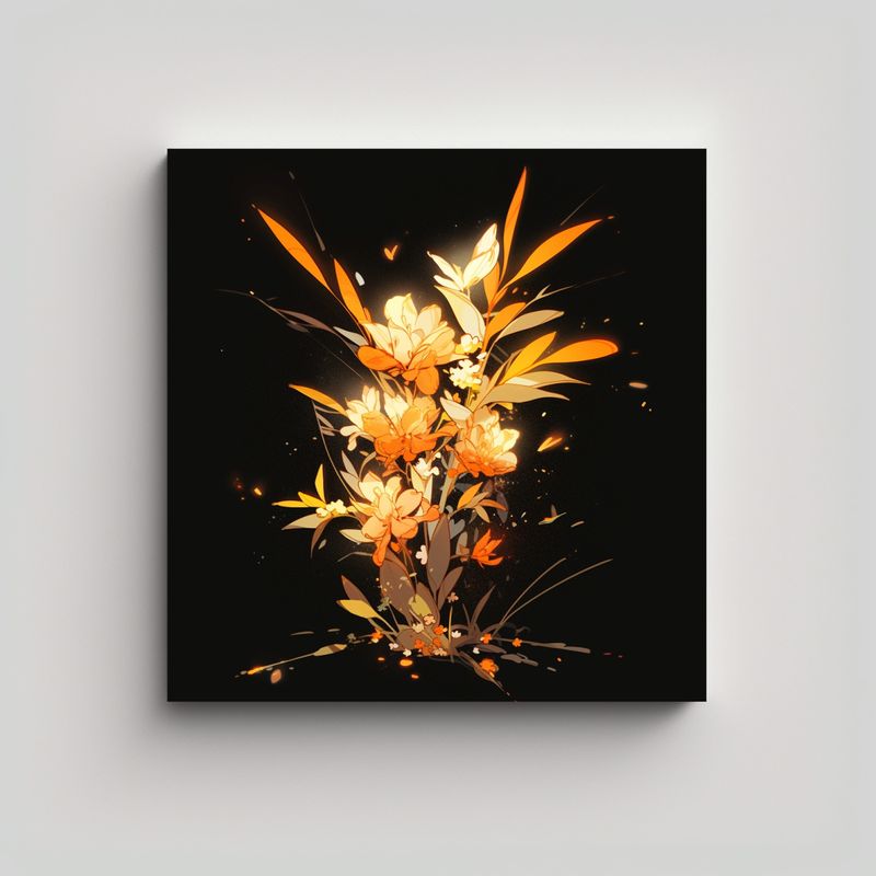 GENERICO - Pinturas De Decoración En Tela Estilo Neonoir 90x90 Cm