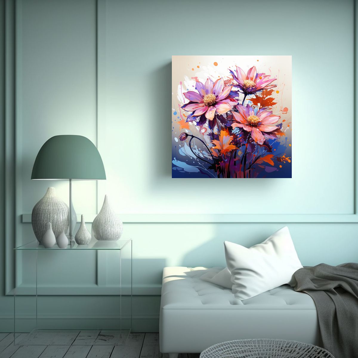 GENERICO - Cuadro Conceptual Belleza Aromática De 50x50 Cm