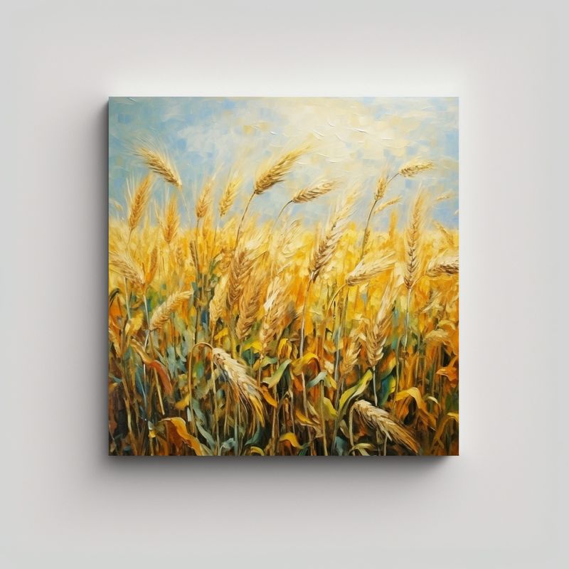 GENERICO - Pintura Abstracta De Alta Calidad Con Textura De 90x90 Cm