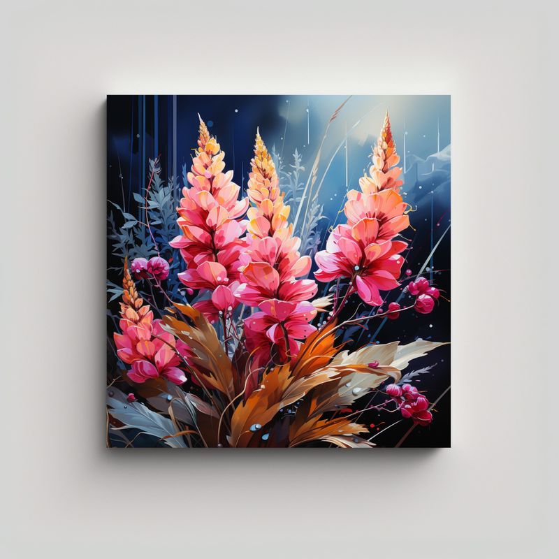 GENERICO - Pintura De Composición De Arte Con Reflejo De 50x50 Cm