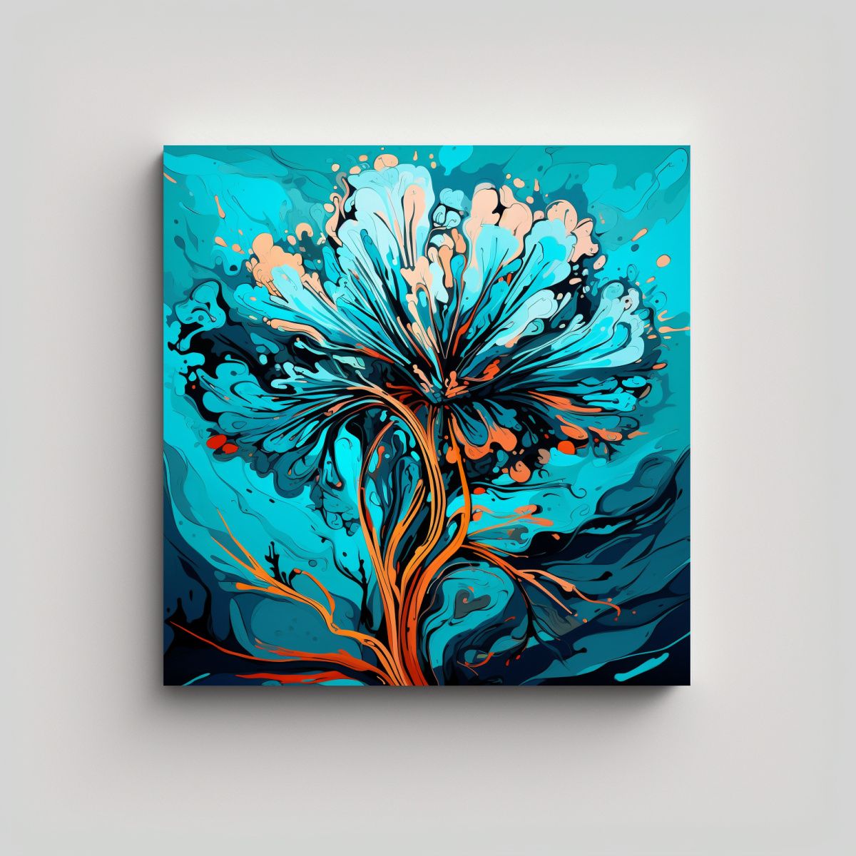 GENERICO - Pintura Decorativa Con El Concepto De Armonía De 80x80 Cm