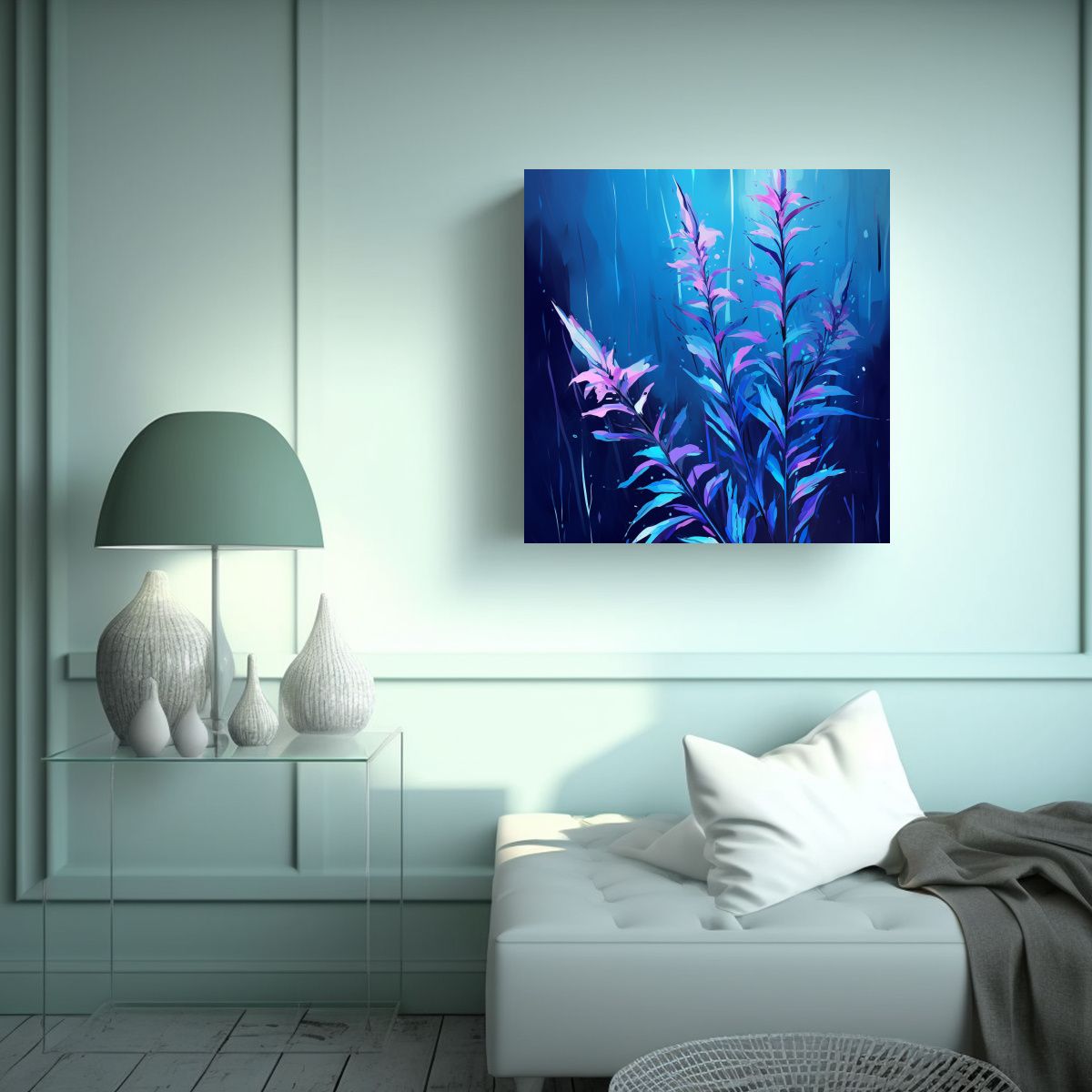 GENERICO - Pinturas Lienzo Movimiento Living A Fireweed 60x60 Cm