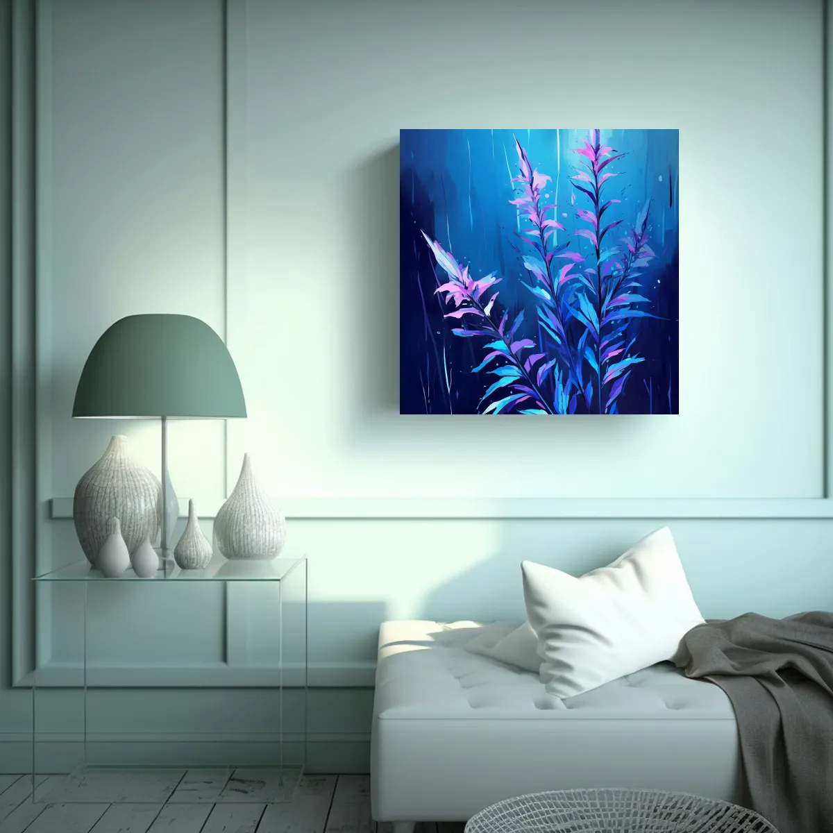 GENERICO - Pinturas Lienzo Movimiento Living A Fireweed 50x50 Cm