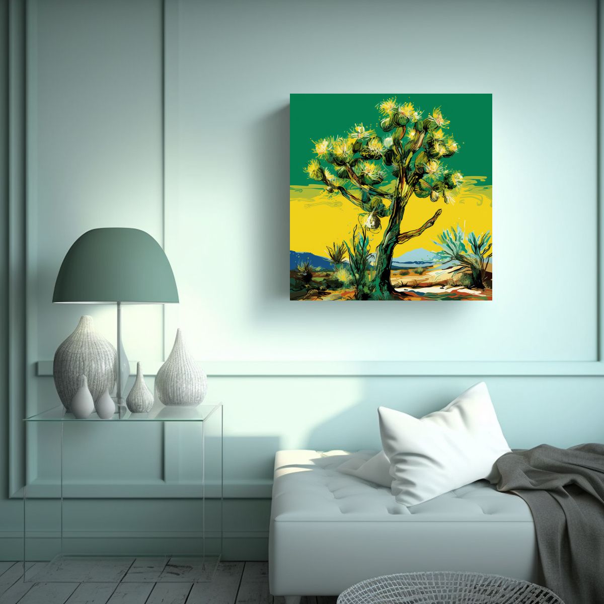 GENERICO - Pintura Decorativa Moderna De Escena En Canva 70x70 Cm