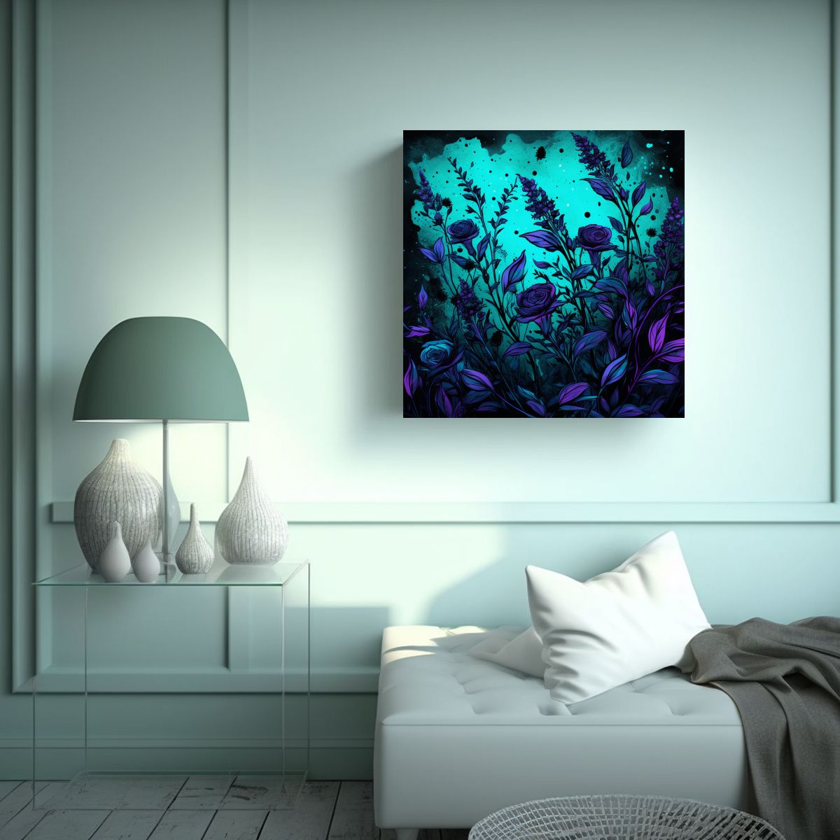 GENERICO - Pinturas Decorativas Lineales Modernas De 80x80 Cm